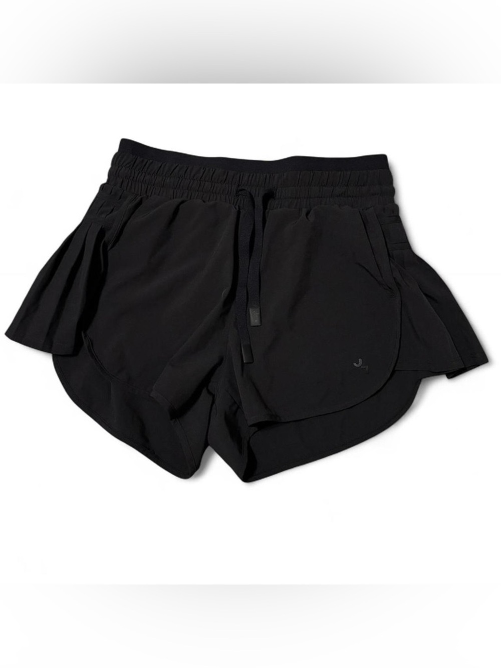 JoyLab Black Layered Athletic Shorts with Drawstring
